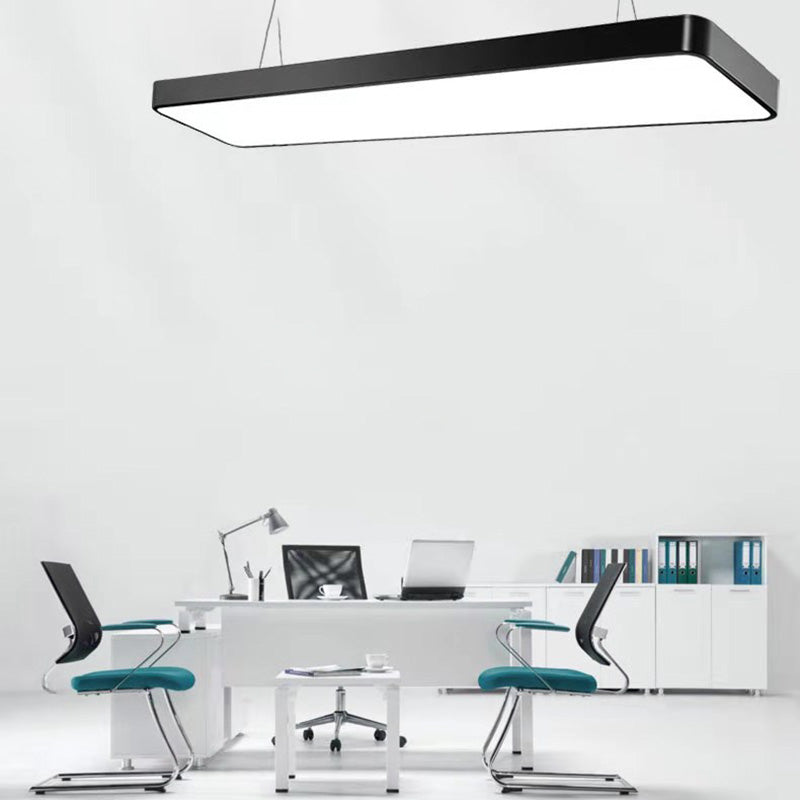 Rectangle Led Pendent in Modern Style Led Suspended Lights for Office Conference Room