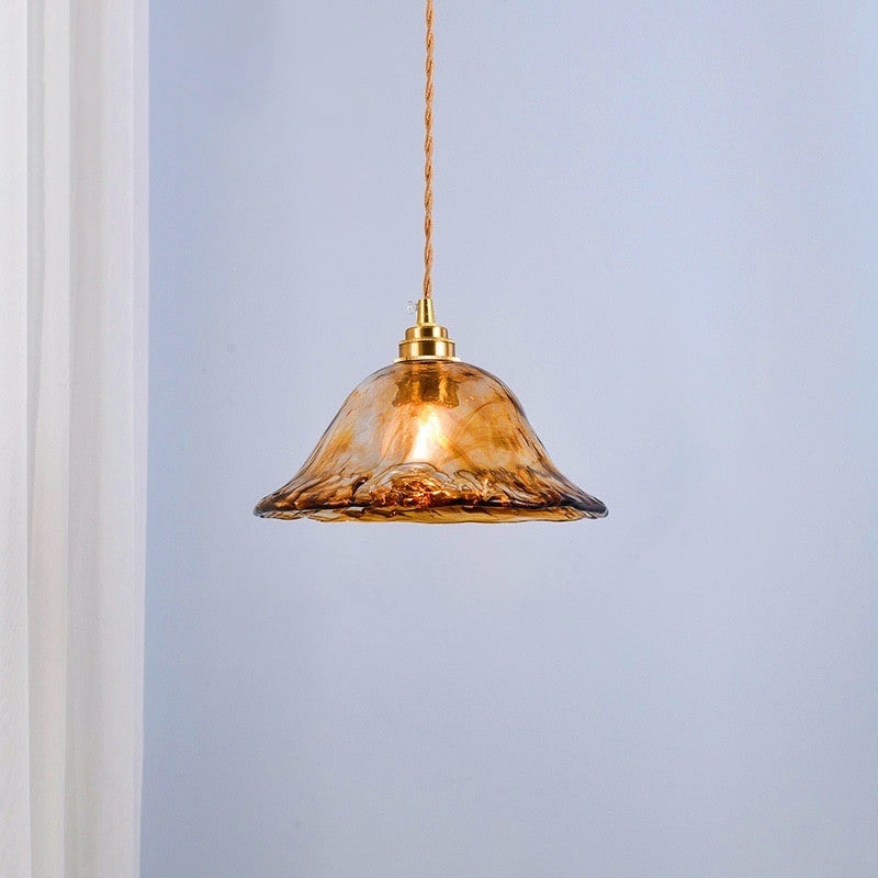 Brass Glass Impiccing a sospensione Light Industrial Single a Cioncant Lights per ristorante