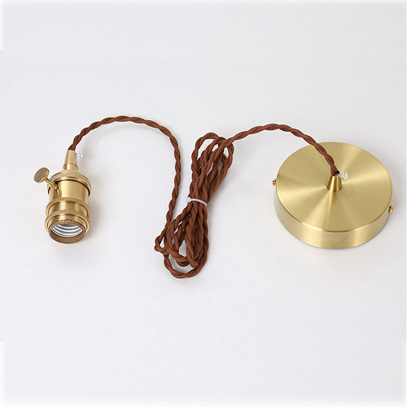 Brass Glass Impiccing a sospensione Light Industrial Single a Cioncant Lights per ristorante