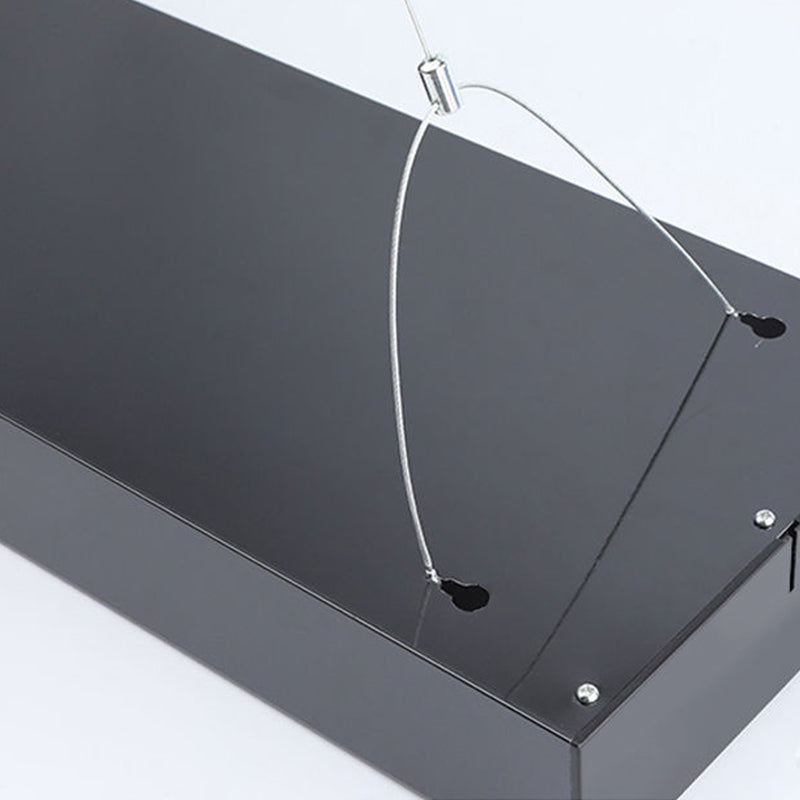 Bureau de style contemporain Rectangle en forme de pendentif LED Lumières décoratives