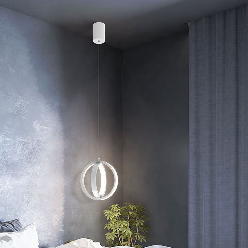 Metal Circles Hanging Pendant Light Minimalist Style LED Suspension Pendant Light