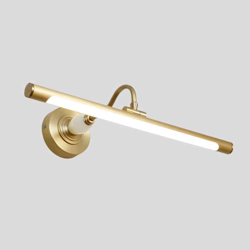 Luces de pared de tocador lineal Simplicidad posmoderna Disparo de pared acrílico para baño