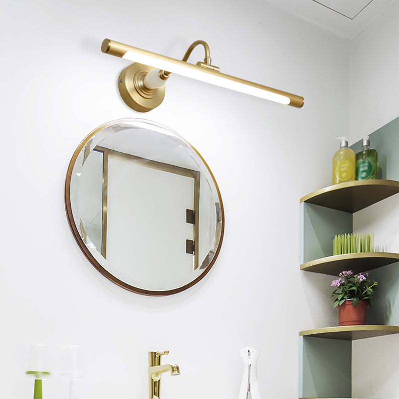 Luces de pared de tocador lineal Simplicidad posmoderna Disparo de pared acrílico para baño