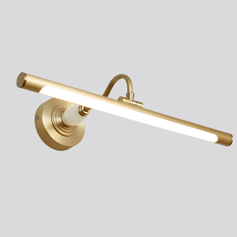 Luces de pared de tocador lineal Simplicidad posmoderna Disparo de pared acrílico para baño