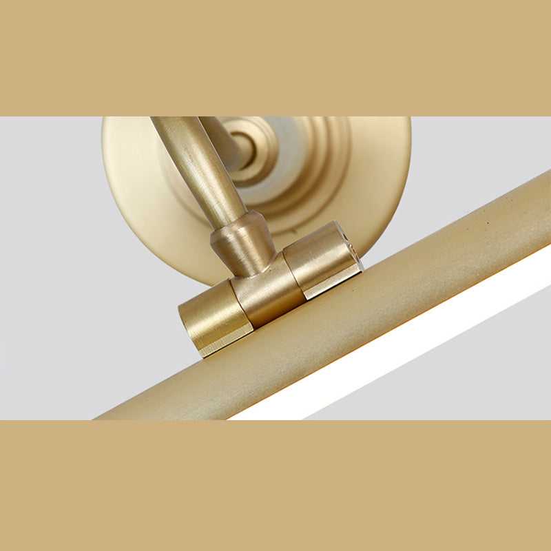 Luces de pared de tocador lineal Simplicidad posmoderna Disparo de pared acrílico para baño