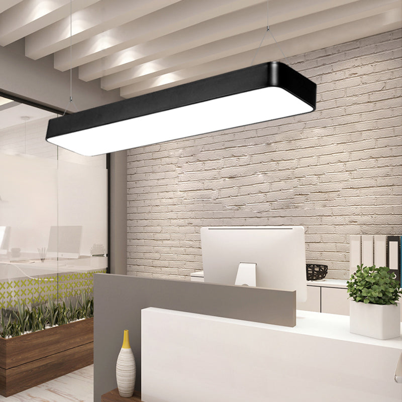 Rectangle LED pendentif en style moderne LED suspendu les lumières pour salle de conférence