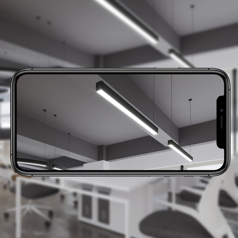 Rectangle LED pendentif en style moderne LED suspendu les lumières pour salle de conférence