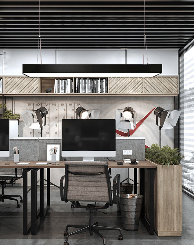 Rectangle LED pendentif en style moderne LED suspendu les lumières pour salle de conférence