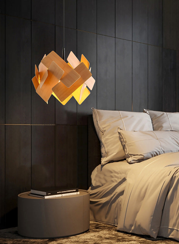 Nordic Style Ceiling Pendant Light Stacking Hanging Light Fixture with Acrylic Shade