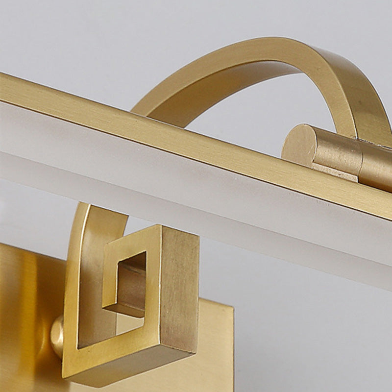 Vanité allongée Lumières murales postmodernes simplicité applique murale acrylique pour salle de bain