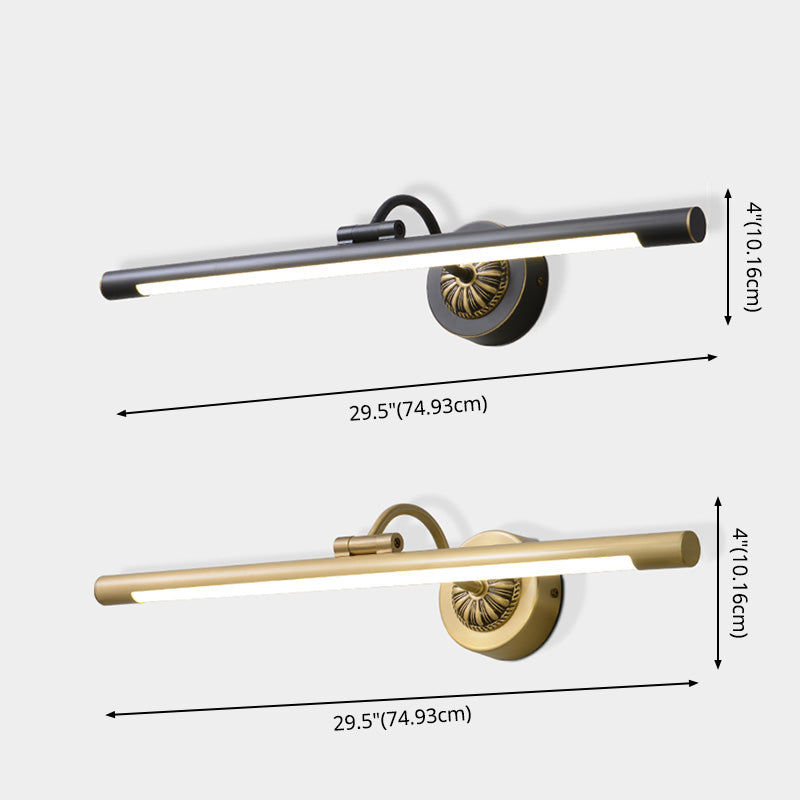 Vanité allongée Lumières murales postmodernes simplicité applique murale acrylique pour salle de bain