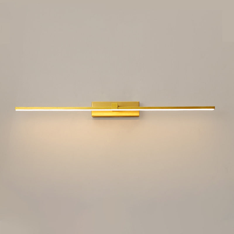 Luces de pared de tocador lineal Simplicidad posmoderna Disparo de pared acrílico para baño