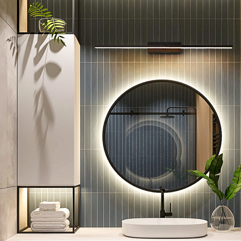 Luces de pared de tocador lineal Simplicidad posmoderna Disparo de pared acrílico para baño