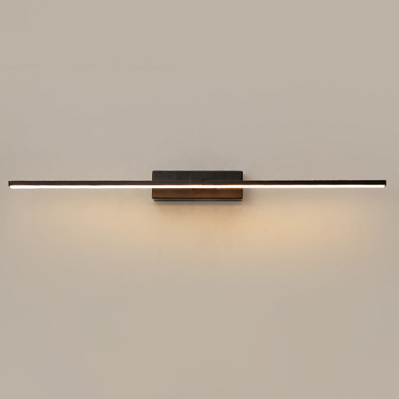 Luces de pared de tocador lineal Simplicidad posmoderna Disparo de pared acrílico para baño