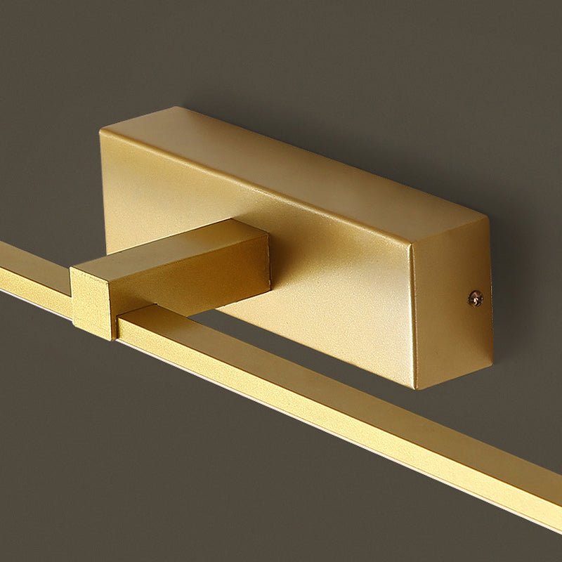 Luces de pared de tocador lineal Simplicidad posmoderna Disparo de pared acrílico para baño