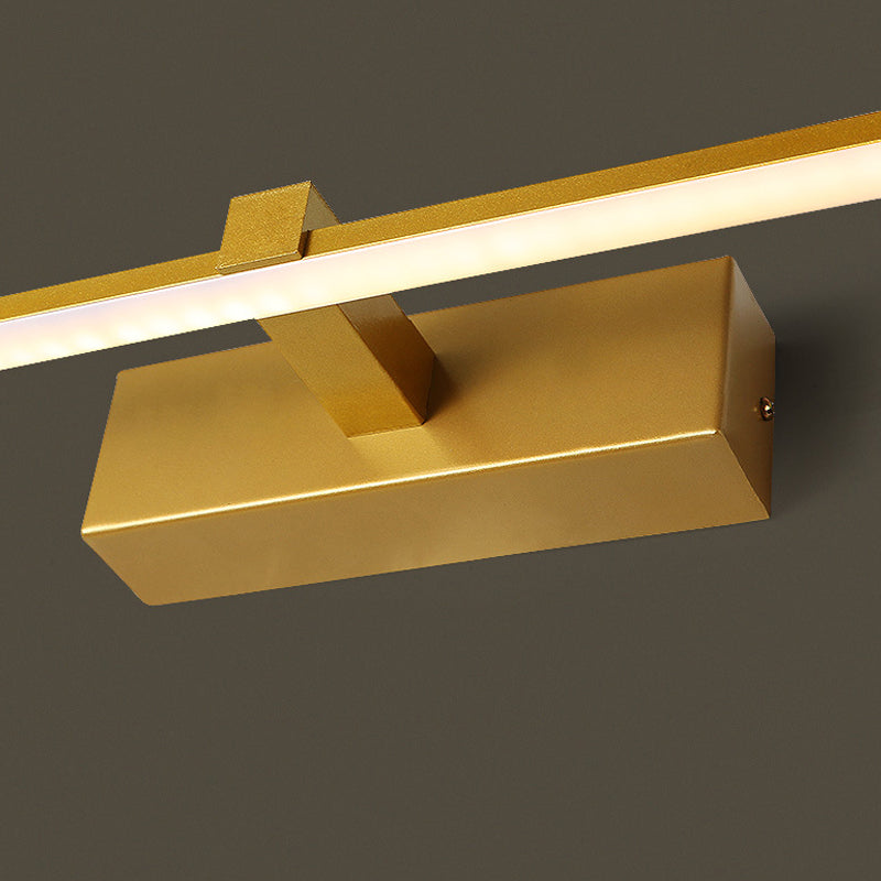 Luces de pared de tocador lineal Simplicidad posmoderna Disparo de pared acrílico para baño