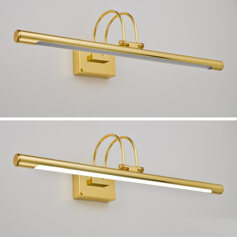 Luces de pared de tocador lineal Simplicidad posmoderna Disparo de pared acrílico para baño