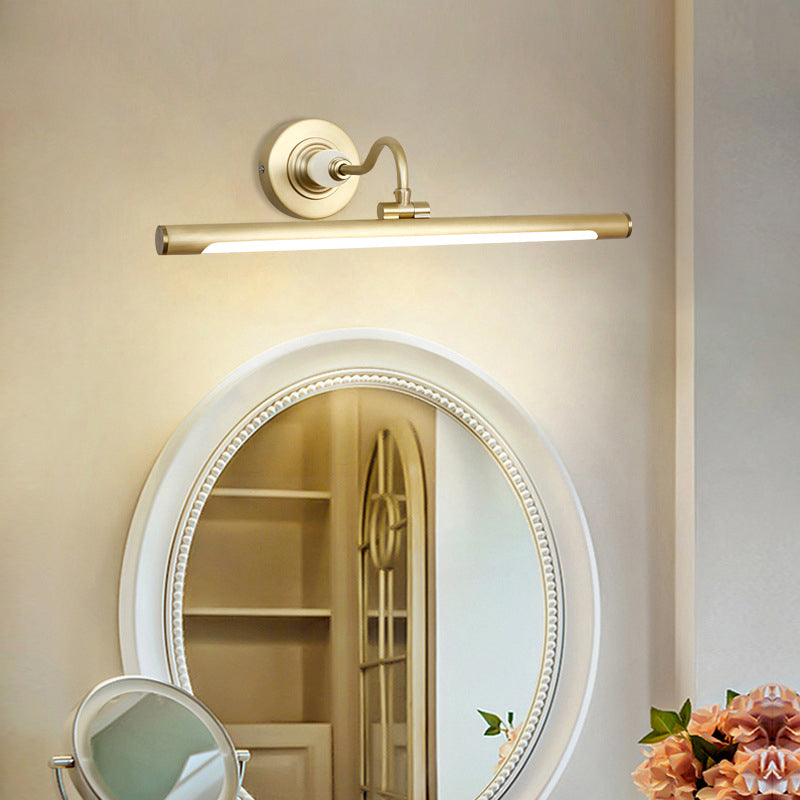 Luces de pared de tocador lineal Simplicidad posmoderna Disparo de pared acrílico para baño