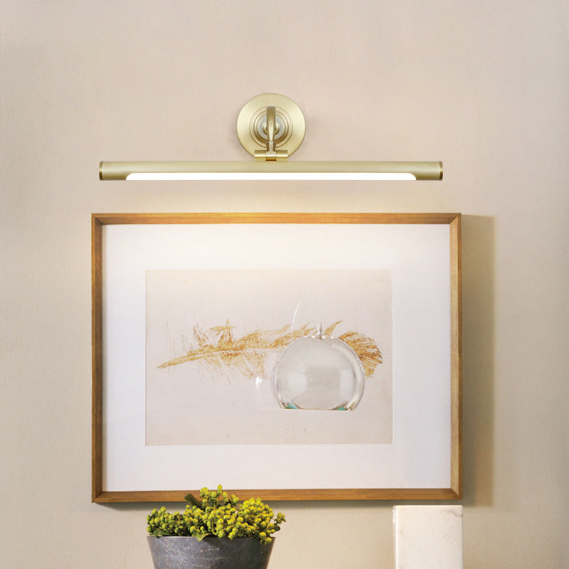 Luces de pared de tocador lineal Simplicidad posmoderna Disparo de pared acrílico para baño