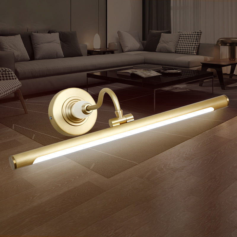 Luces de pared de tocador lineal Simplicidad posmoderna Disparo de pared acrílico para baño