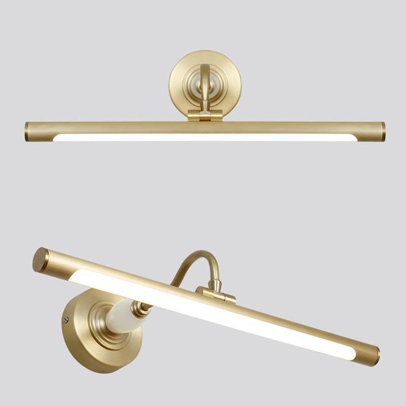 Luces de pared de tocador lineal Simplicidad posmoderna Disparo de pared acrílico para baño