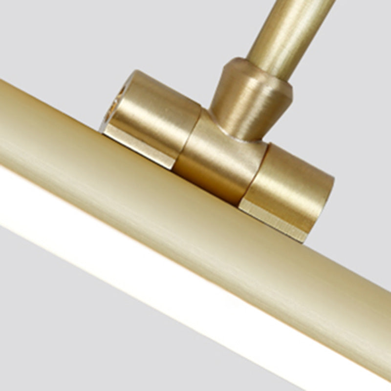 Luces de pared de tocador lineal Simplicidad posmoderna Disparo de pared acrílico para baño