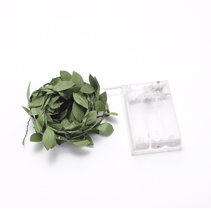 Green Vine String Lamp Nordic Plastic LED Indoor Lighting for Decoration
