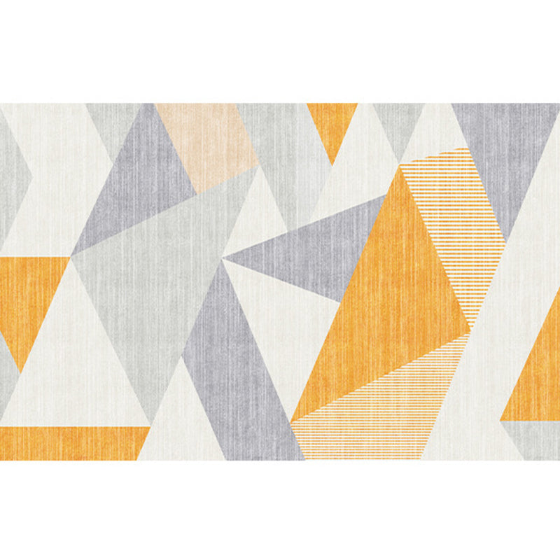 Classic Geometric Indoor Rug Modern Indoor Rug Stain Resistant Polyester Carpet for Living Room