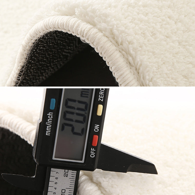 Moderner Farbblock-Teppich in Beige, Polyester-Teppich mit rutschfester Rückseite für die Inneneinrichtung
