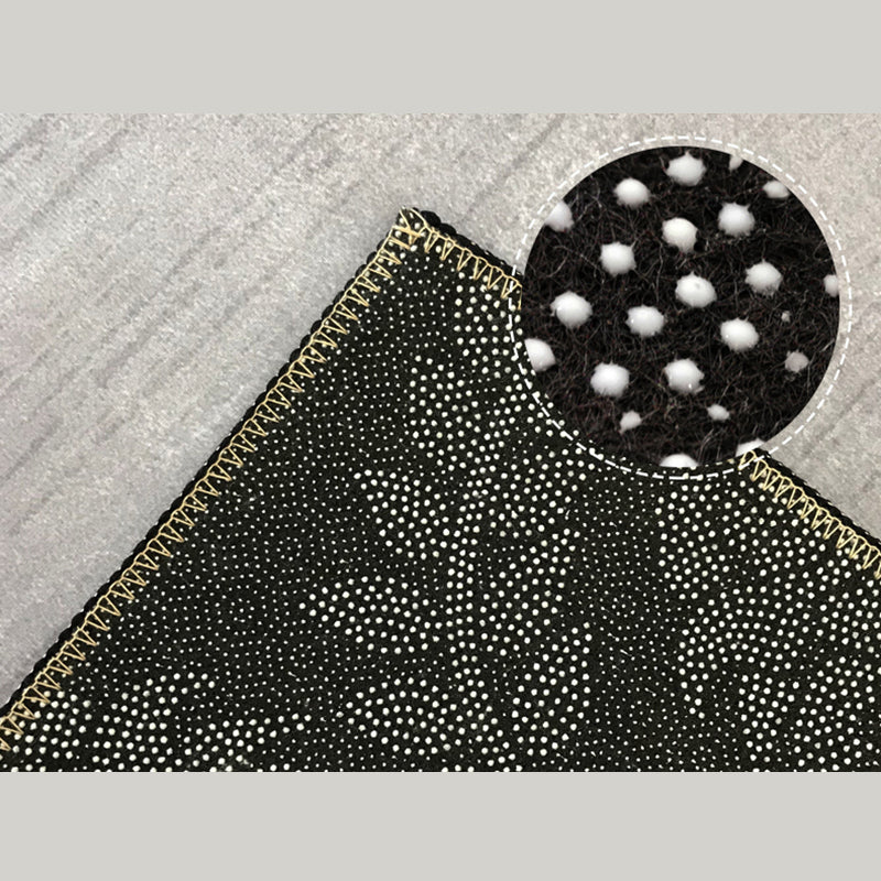 Chic Blue Modern Rug Geometric Print Polyester Area Rug Anti-Slip Area Carpet for Home Decor