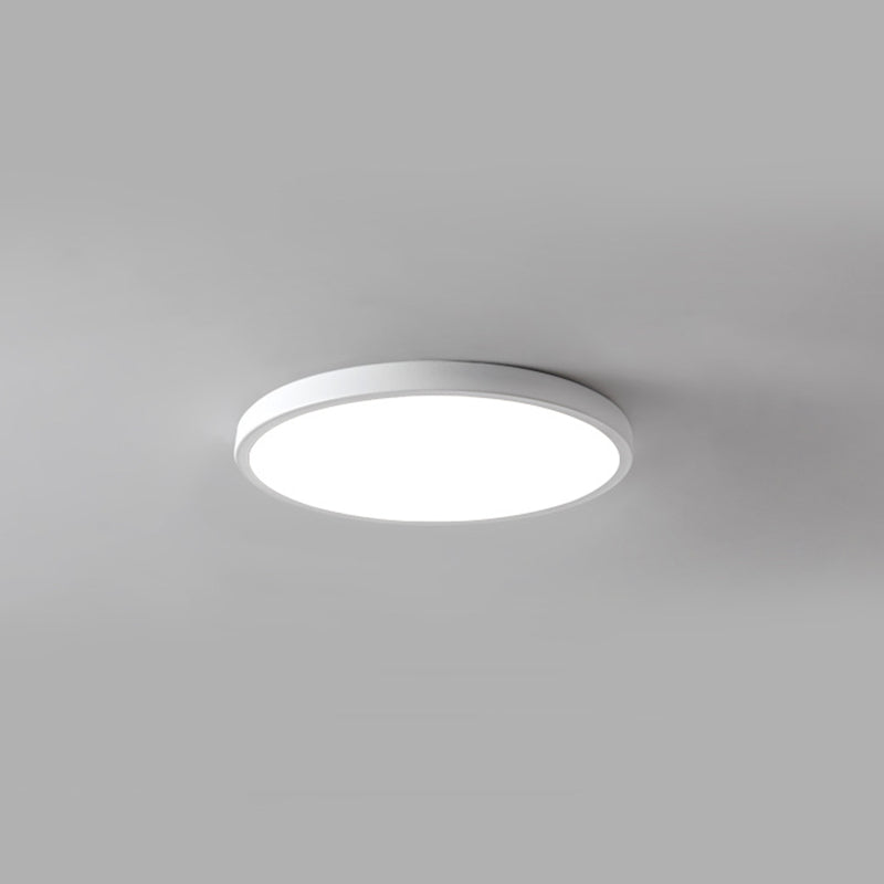 Plastic 1-Light Flush Light Modern Style Round Flush Ceiling Light Fixtures