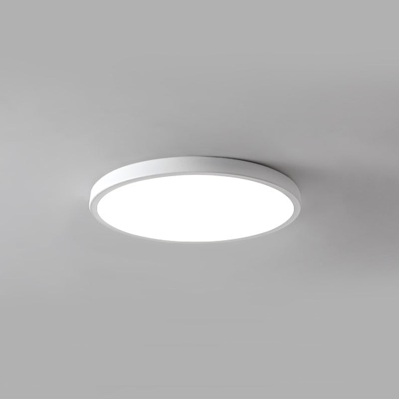 Plastic 1-Light Flush Light Modern Style Round Flush Ceiling Light Fixtures