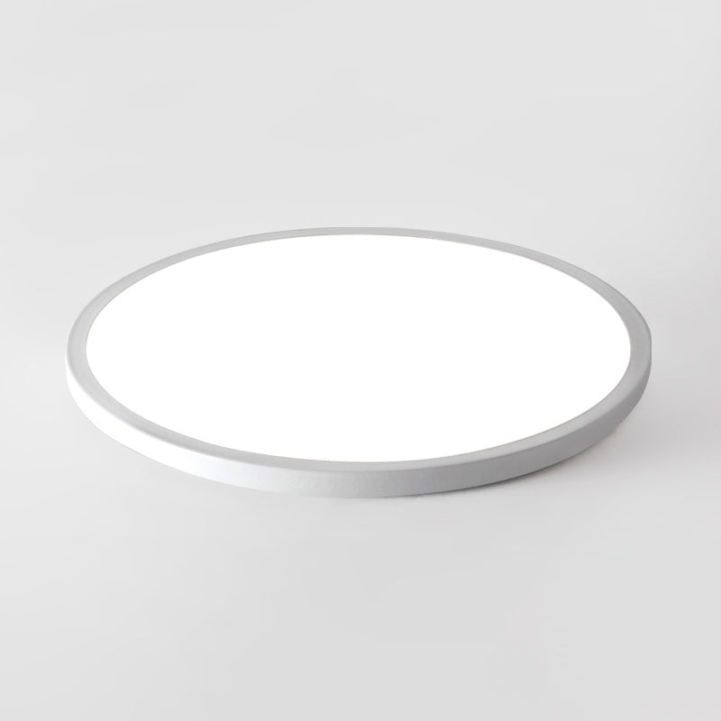 Plastic 1-Light Flush Light Modern Style Round Flush Ceiling Light Fixtures