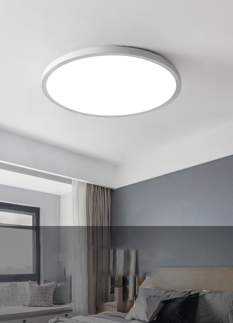 Plastic 1-Light Flush Light Modern Style Round Flush Ceiling Light Fixtures