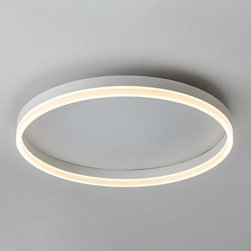 Plafonnier encastré rond en aluminium style moderne lampe simple encastrée