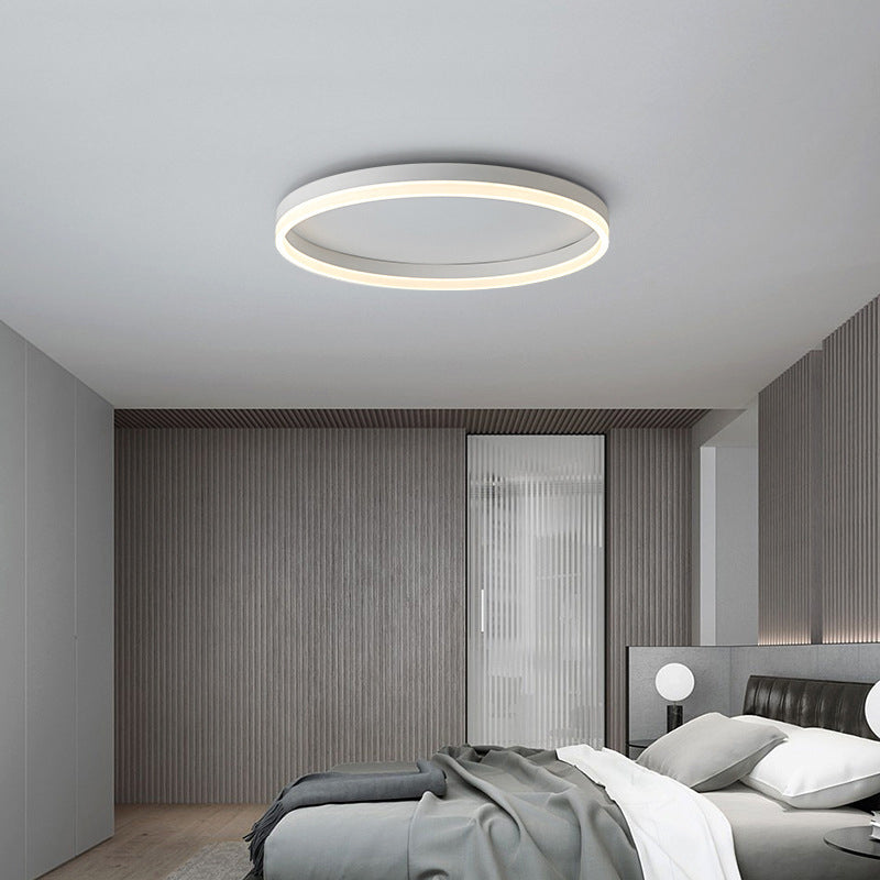 Plafonnier encastré rond en aluminium style moderne lampe simple encastrée