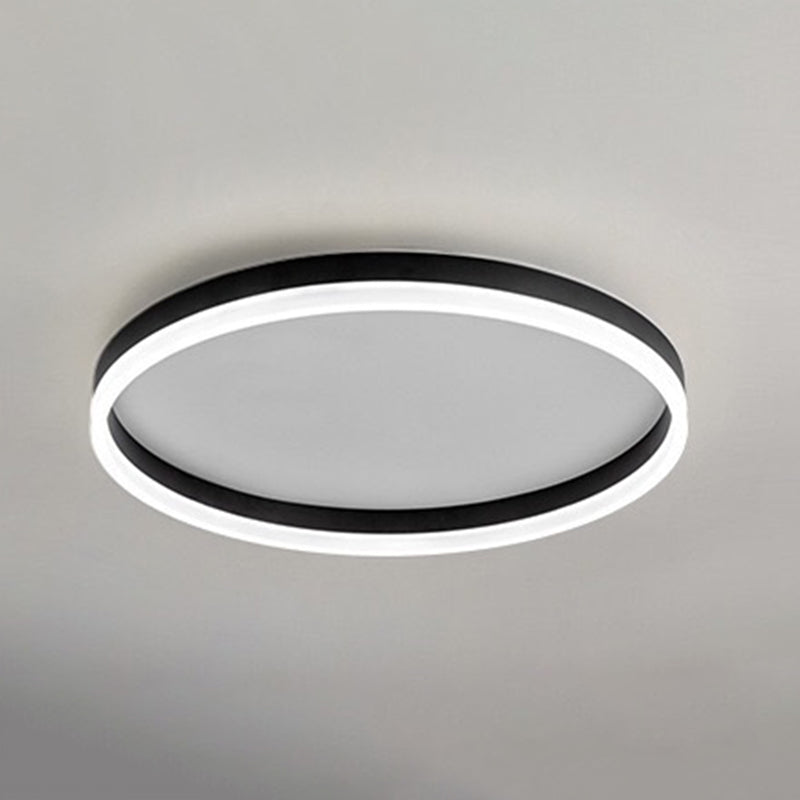 Plafonnier encastré rond en aluminium style moderne lampe simple encastrée