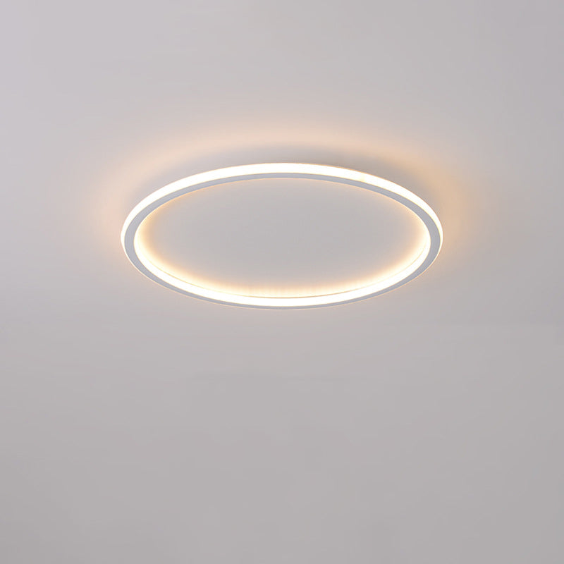 Anillo de aluminio LED empotrado montaje en techo estilo moderno 1 luz montaje empotrado luces