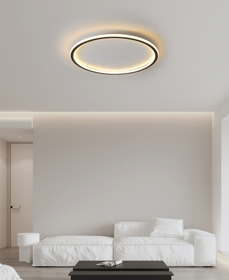 Anillo de aluminio LED empotrado montaje en techo estilo moderno 1 luz montaje empotrado luces