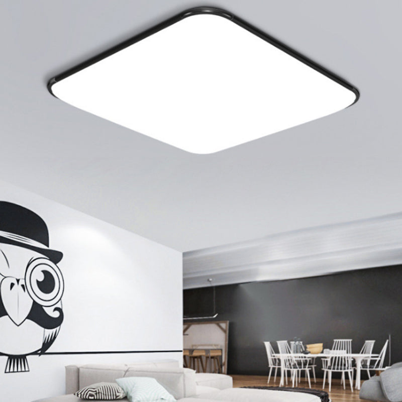 Aluminum Geometric Flush Ceiling Light Fixtures Modern Style 1-Light Led Flush Light