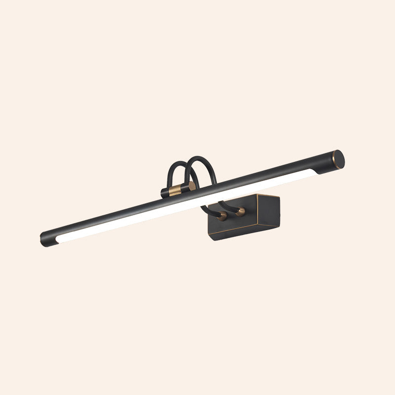 Metal linear Shade Mirror Wall Lights Modern 1 Head Wall Mount Fixture