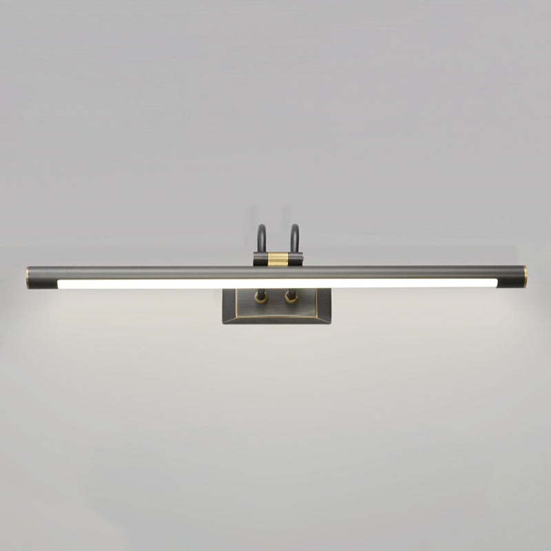Metal linear Shade Mirror Wall Lights Modern 1 Head Wall Mount Fixture
