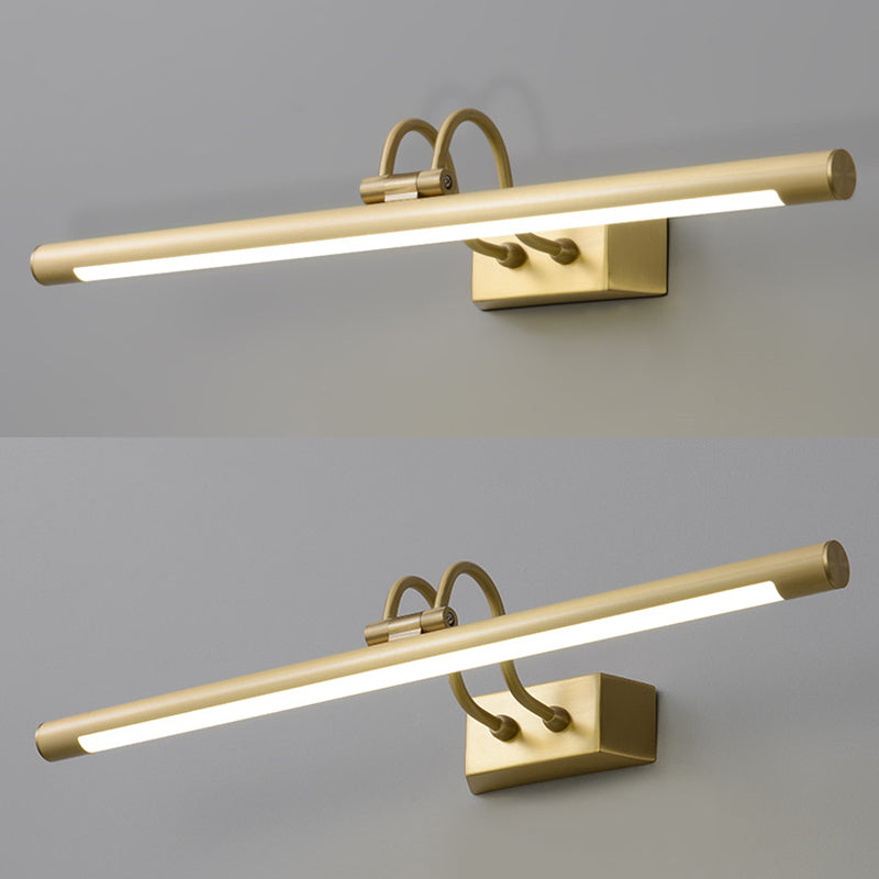 Metal linear Shade Mirror Wall Lights Modern 1 Head Wall Mount Fixture