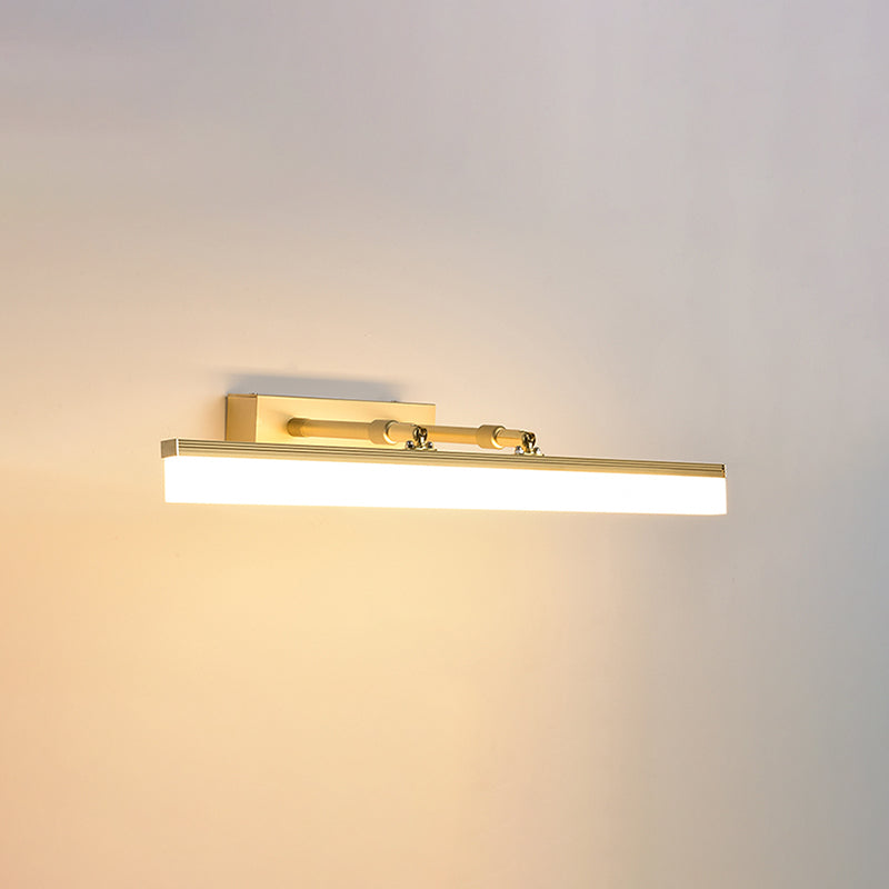 Accampella a switch a switing da muro di sfumatura moderna in metallo 1 lampada con applique in ottone
