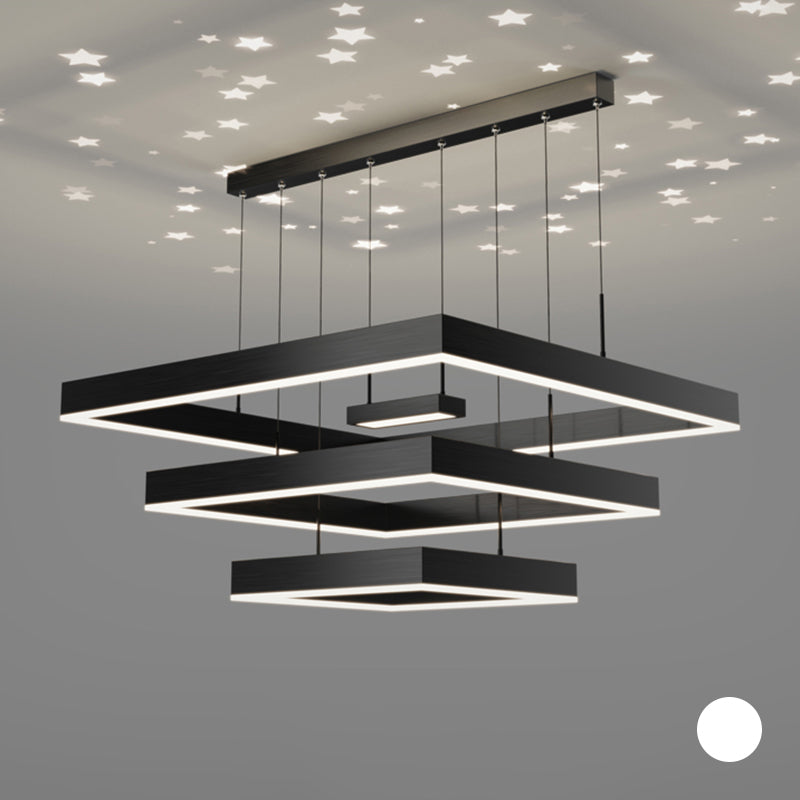 Modern Chandelier Lights Multiple Squares Chandelier Lighting Fixtures
