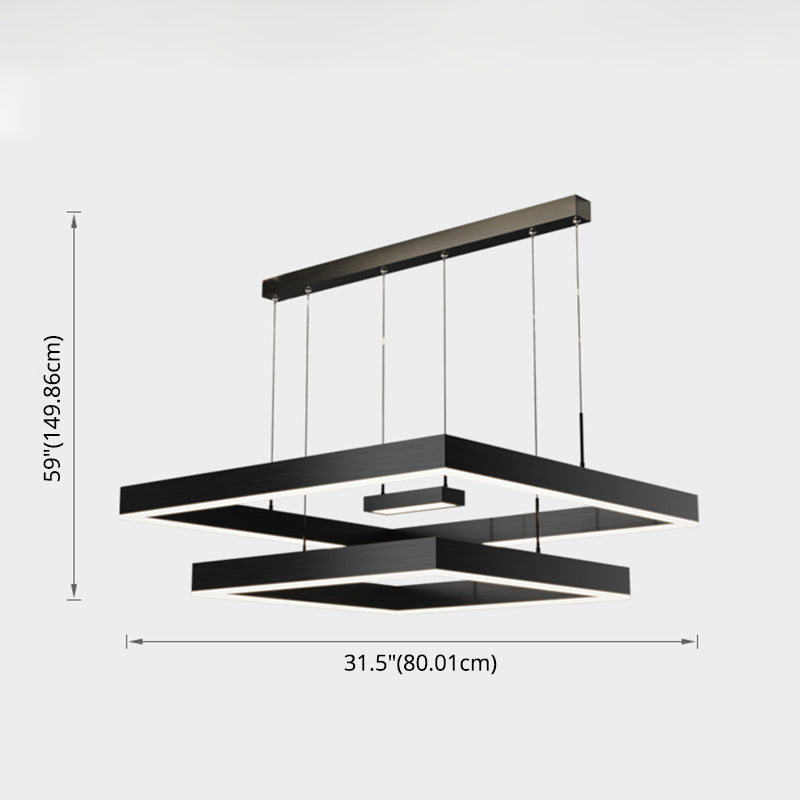 Modern Chandelier Lights Multiple Squares Chandelier Lighting Fixtures