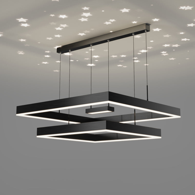 Modern Chandelier Lights Multiple Squares Chandelier Lighting Fixtures