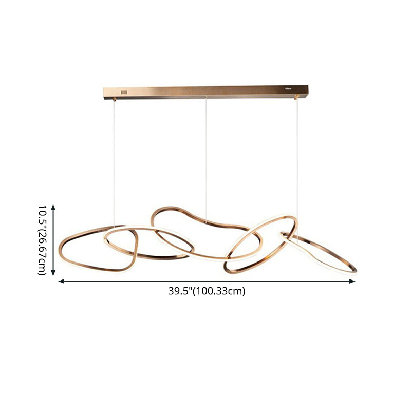 Moderne Noordse licht Luxe artistieke stijl Led kroonluchter Hanglamp voor hanglamp voor eetkamer