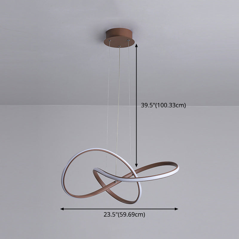 Característica moderna de estilo simple LED lámpara Luz para comedor para comedor de sala de estar dormitorio