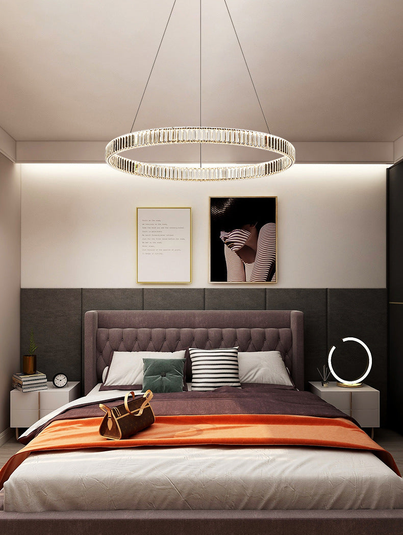 Luce moderna Luce di lusso in stile Crystal LED Lampadella Lampada Lumo per sala da pranzo Hotel